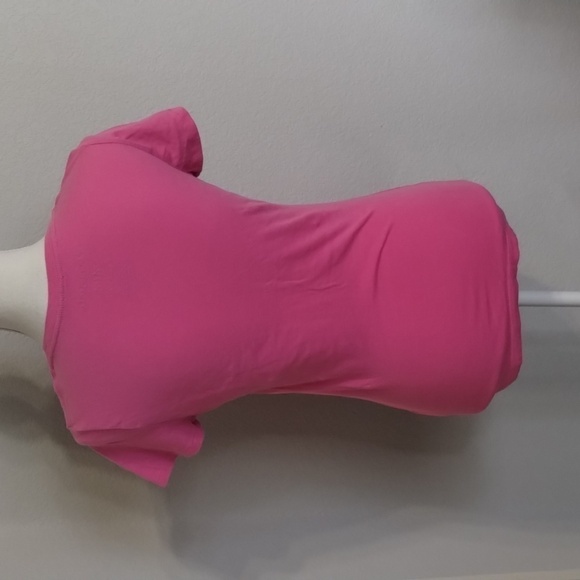 Aeropostale Y2K Pink Raised Letter Tee Shirt Sleeve Fitted Size Medium - Picture 5 of 8